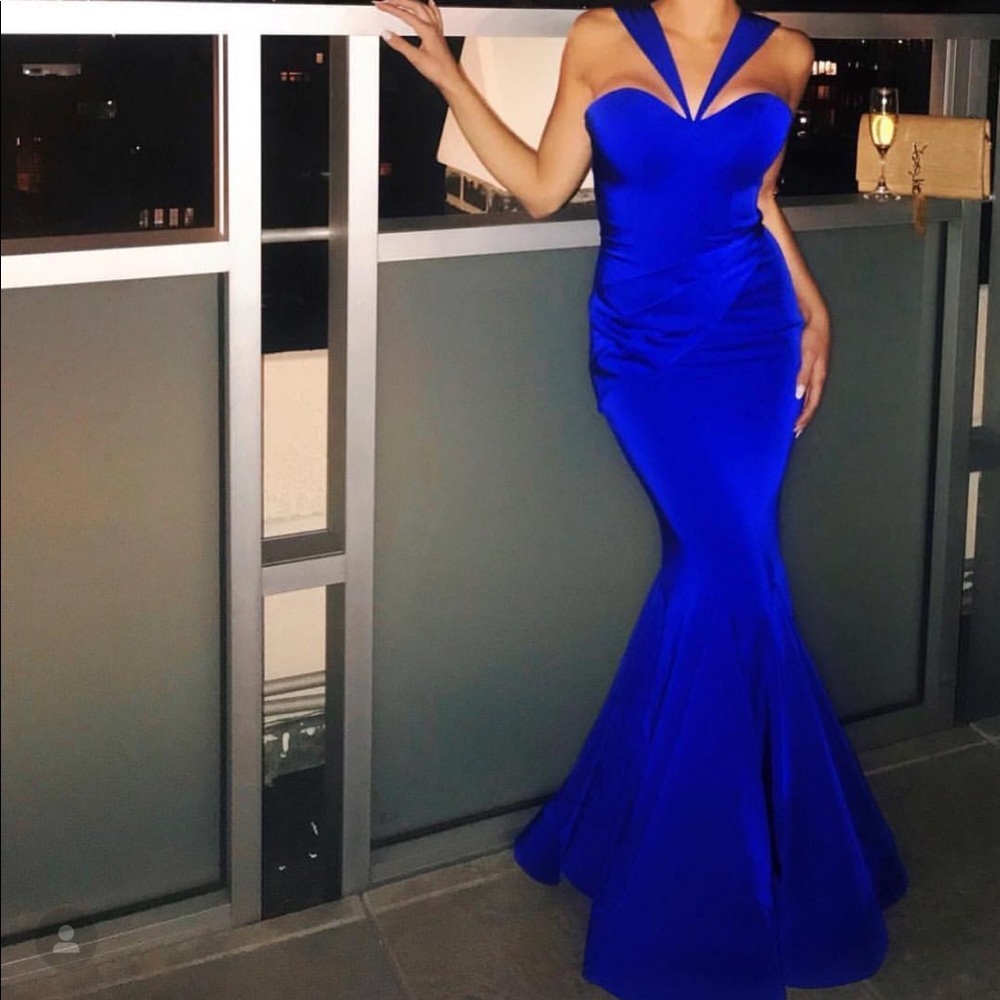 Blue mermaid gown